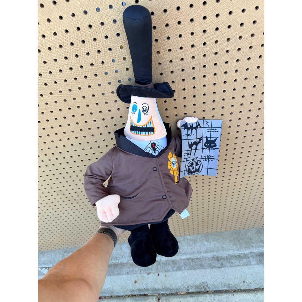 Disney‎ Nightmare Before Christmas Mayor Plush Two-Sided Head Halloween Town